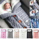 SMGSLIB Baby Winter Warme Schlafsäcke Infant Button Knit Swaddle Wrap Swaddling Kinderwagen Wrap Kleinkind Decke Schlafsäcke