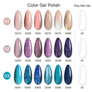 Gelfavor Gel Nail Polish Manicure Set Semipermanent Nail Polish UV Varnish Hybrid Soak-off Gel Kits For Extension Nail Art