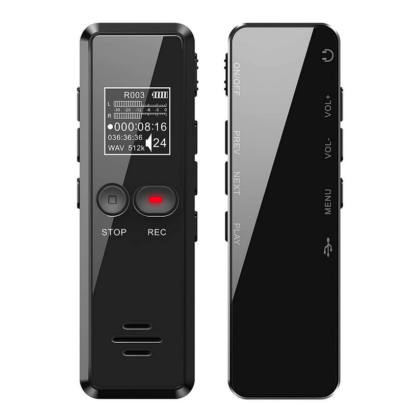 Vandlion V90 Digital Voice Activated Recorder Dictaphone Long Distance Audio Recording MP3 Player Noise Reduction WAV Record