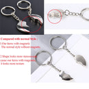 1Pair Couple Keychain Key Silver Color Korea Romantic Lover Love Key Heart Shape Magnet Keychain Souvenirs Valentine&