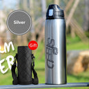1000ml/750ml Double Stainless Steel Sport Thermos Mug With Bag Coffee Tea Vacuum Flask Travel Mug Climbing Thermal Water Bottle