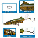 13cm 16g New Whopper Plopper Floating Popper Fishing Lure with Rotatable Soft Tail Artificial Hard Bait Swimbait Pesca