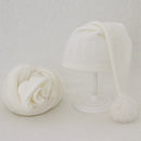 Envolturas suaves para fotos de bebés con sombrero, conjuntos de 2 uds., manta envolvente para fotografía de niños y niñas recién nacidos, accesorios de utilería para fotos infantiles