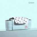 Organizador Universal para cochecito de bebé, bolsa de pañales extensible con correa para el hombro, portavasos, bolsillo con cremallera, accesorios para cochecito de viaje