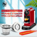 Upgraded Stainless Steel For Nespresso Coffee Filters Coffee Capsule Pods Tamper For Espresso Reusable Refillable Baskets