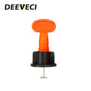 100Pcs Flat Ceramic Floor Wall Construction Tools Reusable Tile Leveling System Kittile Leveling System for tile