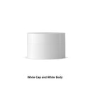 50 Uds tarro de plástico envases cosméticos vacíos botes transparentes con tapa tapa blanca caja de crema contenedor lata Frosty 3g 5g 10g 30g 50g 100g