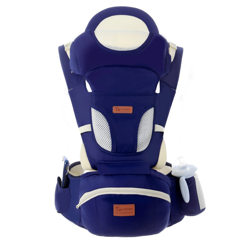 Portabebés ergonómico de 0 a 48M, portabebés con asiento delantero, canguro ergonómico, portabebés para viajes de bebé