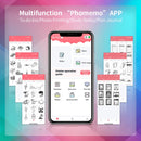 Phomemo Mini-Drucker M02 Thermo-Aufkleber-Etikettenmaschine Handheld Wireless Pocket Photo Print für Android IOS Phone Printing