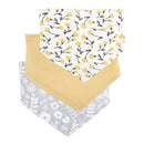 Honeyzone 3pc/lot 100% Cotton Baby Girls Bibs Pink Flamingo Print Baby Towel Bandanas Scarf Children Cravat Infant Towel