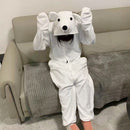 Cartoon Pijamas Onesies For Adults Polar Bear Kigurumi Pajamas Women Animal White Costume Men Cosplay Pyjama For Halloween Party