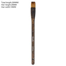 1 pieza 256 plana de alta calidad pelo de cabra mango de madera acuarela artista suministros de arte pincel de pintura