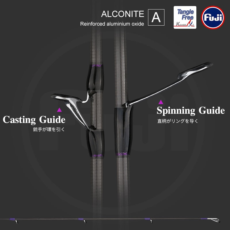 TSURINOYA NEW Ultralight AJING Rod ELF Only Weight 65g UL L 1.83m 2.26m 2 Secs ROCKFISH Lure Casting Spinning Fishing Rod