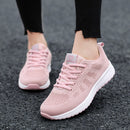 Women Shoes Flats Fashion Casual Sneaker Walking Woman Comfort Lace-Up Mesh Breathable Female Outdoor Zapatillas Mujer Feminino