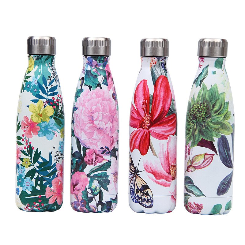 179-202 LOGO Custom Stainless Steel Water Bottle For Water Thermos Vacuum Insulated Cup DoubleWall Travel Drinkware Sports Flask