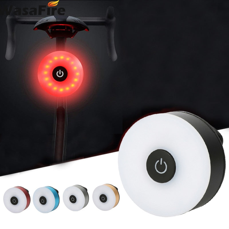 Scooter Lantern Cycling Helmet Backpack Light Bike Rear Lights USB Rechargeable LED Bicycle Taillight Night Riding Warning Lamp