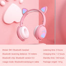 Nette Kinderkopfhörer Drahtlose Ohrhörer, Steuerung LED-Licht Katze Ohr Mädchen Kind Geschenk Bluetooth Gaming Headset Stereo Bass Mit Mikrofon