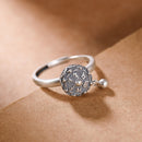 BALMORA 100% Real 925 anillos budistas de plata esterlina para mujer señora anillo giratorio tibetano oración Mantra anillo buena suerte anillo regalo