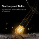 IP65 15M 15Bulbs S14 LED String Light Commercial Weatherproof LED Patio String 2W E27 Bulb Holiday Garland Garden Wedding Lights