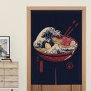 Japanese Door Curtain Partition Curtain Restaurant Decoration Curtain Noren for Noodle Store Kitchen Room Decoration