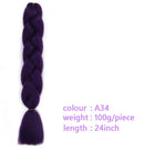 Black Star Hair Ombre Jumbo Extensiones de cabello trenzado Trenzas retorcidas de 24 pulgadas Fibra de cabello sintético para trenzado retorcido para mujeres