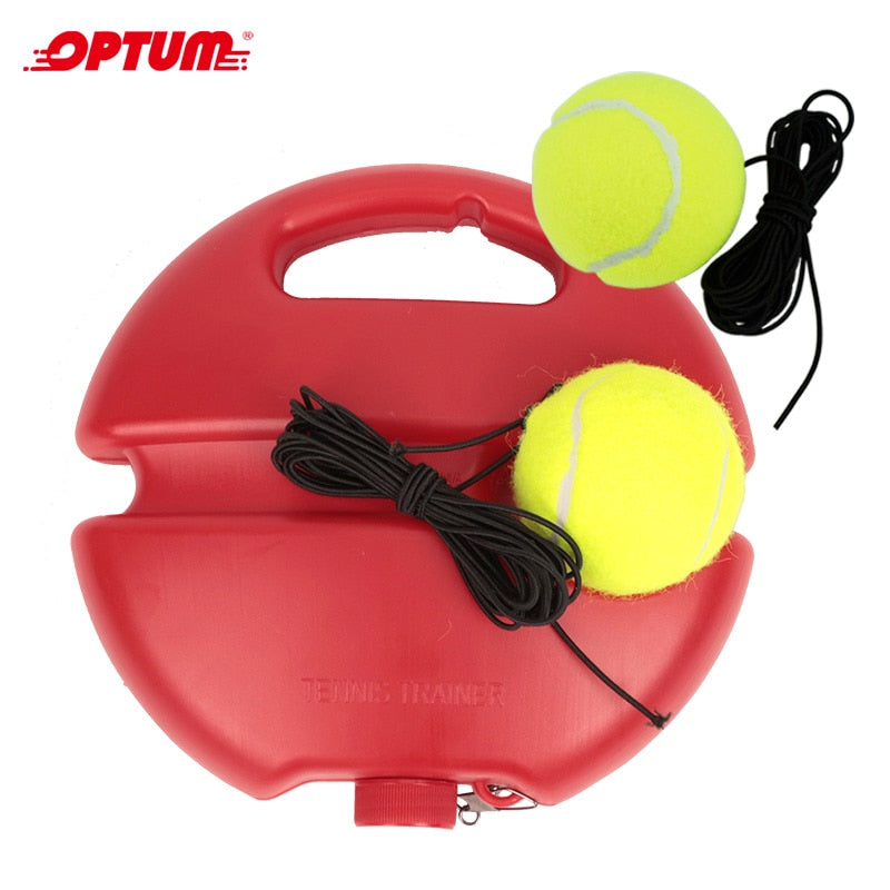 Heavy Duty Tennis Training Aids Base With Elastic Rope Ball Practice Self-Duty Rebound Tennis Trainer Partner Sparring Device