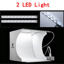 Mini Folding Photography Studio Soft Box Lightbox Softbox Background Kit Photo Studio Light box 2 LED Panels for DSLR Camera