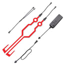 2 Pcs Motorcycle LED Night Riding Lights Bike Helmet EL Cold Light Flashing Stripe Luminous Signal Sticker Universal Waterproof