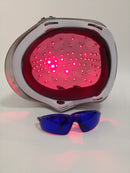 68 soft lasers scalp exerciser cap helmet+glasses