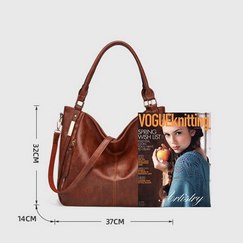 FUNMARDI Soft Leather Luxury Handbags For Women Bags Brand Designer Totes High Capacity Shoulder Bag Ladies Hand Bags WLHB2213