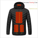 4 Bereiche Winter Outdoor Charging Heizjacken Temperatur Beheizte Jacken USB Herren Damen Warme Sport Thermische Beheizbare Weste