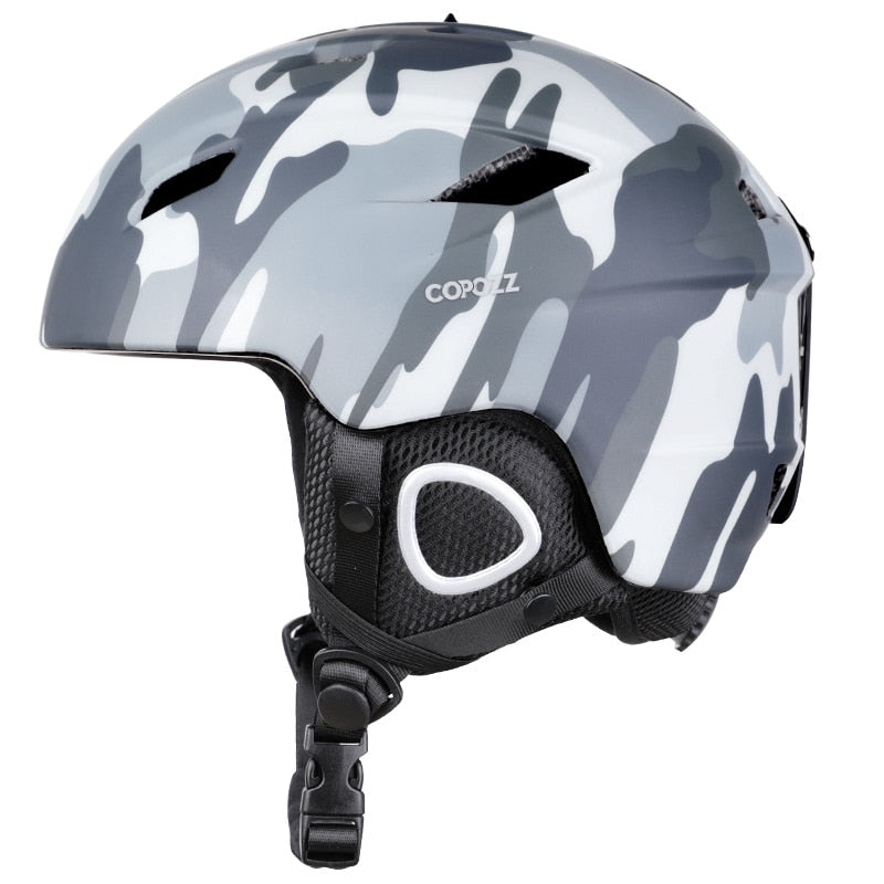 Casco de esquí ligero COPOZZ con seguridad, casco de Snowboard moldeado integralmente, motocicleta, esquí, nieve, marido, hombres, mujeres, niños y niños