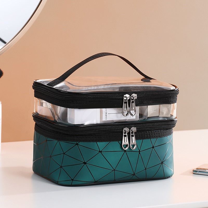 Multifunction Travel Cosmetic Bag Fashion Women Diamond Makeup Bag Toiletries Organizer Waterproof Females Storage Make Up Cases