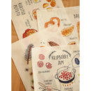 Nordic Hanging Wood Poster Calendar Hanger Frame Bread Fruit Posters Prints Wall Pictures for Home Living Room Kitchen Wall Art