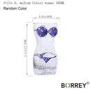 BORREY Unique Beer Cup Funny Wine Glass Whisky Vodka Shot Glasses Creative Bar Cocktail Glass Body Shape Mug Coffee Juice Cup