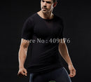 Hombres adelgazamiento Shaper postura Tops hombre vientre Abdomen Corrector compresión cuerpo edificio pecho barriga camisa