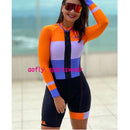 Women XAMA Pro Cycling Jumpsuit Long Sleeve Bike Skinsuit Bodysuit MTB Cycling Clothing Jumper Undefined