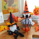 New Halloween Faceless Doll Creative Long Legs Dwarf Witch Hat Doll Home Halloween Desktop Decoration Ornaments