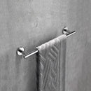 Shining Mirror Bathroom Hardware Set Round Towel Bar Toilet Paper Holder Towel Ring Robe Hook Stainless Steel DIY