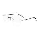 Ultralight Titanium Alloy Rimless Men Glasses Frame Square Eyeglasses Myopia Prescription Frames For Women Optical Eye Glass