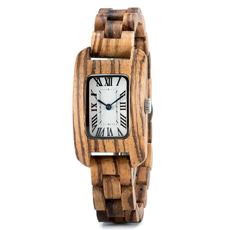 BOBO BIRD Wood Watches for Women Bamboo Zebra часы женские uhren damen Quartz Ladies FaWatches zegarek damski in Wood Box