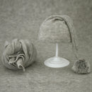 Envolturas suaves para fotos de bebés con sombrero, conjuntos de 2 uds., manta envolvente para fotografía de niños y niñas recién nacidos, accesorios de utilería para fotos infantiles