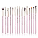 Jessup Eye Makeup Brushes Set 15pcs Precise Eyeshadow Brush Eyebrow EyeLiner Blending Concealer Natural Synthetic Black T177