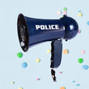 Police Megaphone Toy Funny Guide Loudspeaker Toy Role Cosplay Toy for Kid Child Boy (Sapphire Blue, No Batteries)