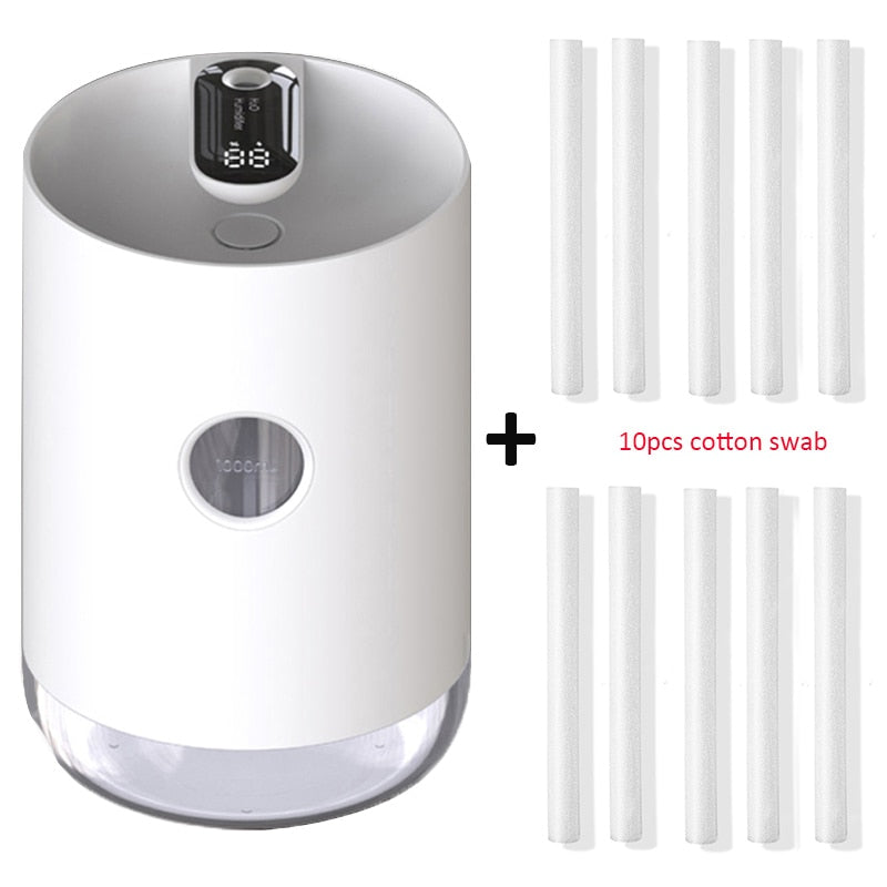 Humidificador de aire de 1L, generador de niebla ultrasónica USB, difusor de Aroma, batería de 3000mAh, Humidificador de aromaterapia, difusor de aceite esencial