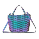 Luminous bag bao bag geometric bags for women 2020 Quilted Shoulder Bags Laser Plain Folding female Handbags bolsa feminina