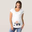 Baby printing Pregnant Women T-Shirt Funny Pregnancy Shirts for Trendy Moms Cute Pattern Print Maternity Shirt Short Sleeve Tops