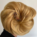 Tinashe Beauty banda elástica con cabello desordenado moño Scrunchy Chignon con banda elástica Messi postizos Donut para mujeres y niños