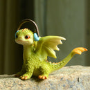 Everyday Collection Miniature Fairy Garden and Terrarium Mini Dragon Rex The Green Dragon Collectible Fantasy Figurine