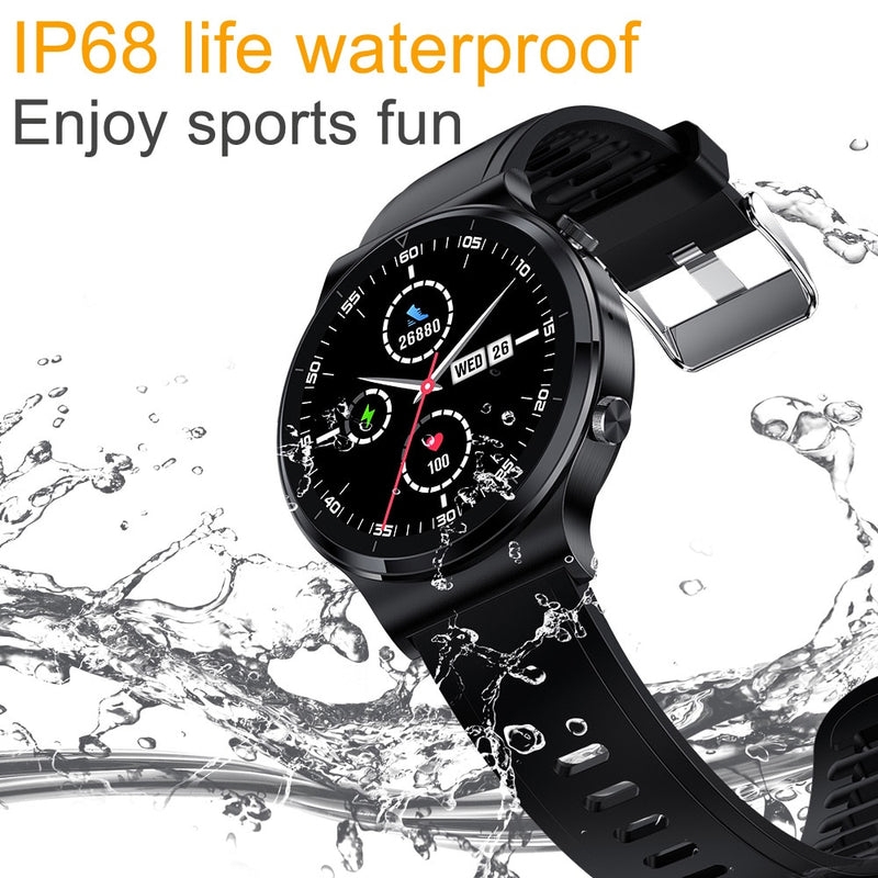 Nuevo reloj inteligente con llamada Bluetooth para hombre S-600 IP68 resistente al agua pantalla táctil completa deportes Fitness Smartwatch cara personalizada para Android IOS